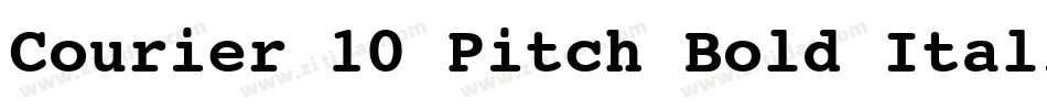 Courier 10 Pitch Bold Italic BT字体转换